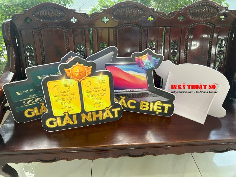 In Standee để bàn mô hình giải thưởng - INKTS647