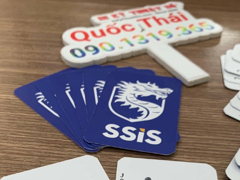 In thẻ bài, in bộ bài, in lá bài logo mặt sau làm quà tặng - INKTS690