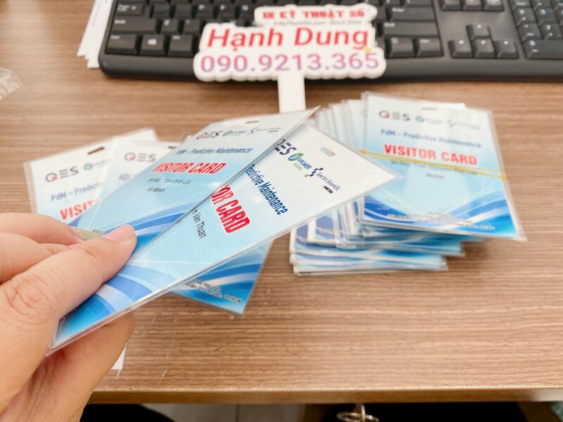 In thẻ visitor card, thẻ khách tham dự sự kiện hội nghị hội thảo - INKTS642