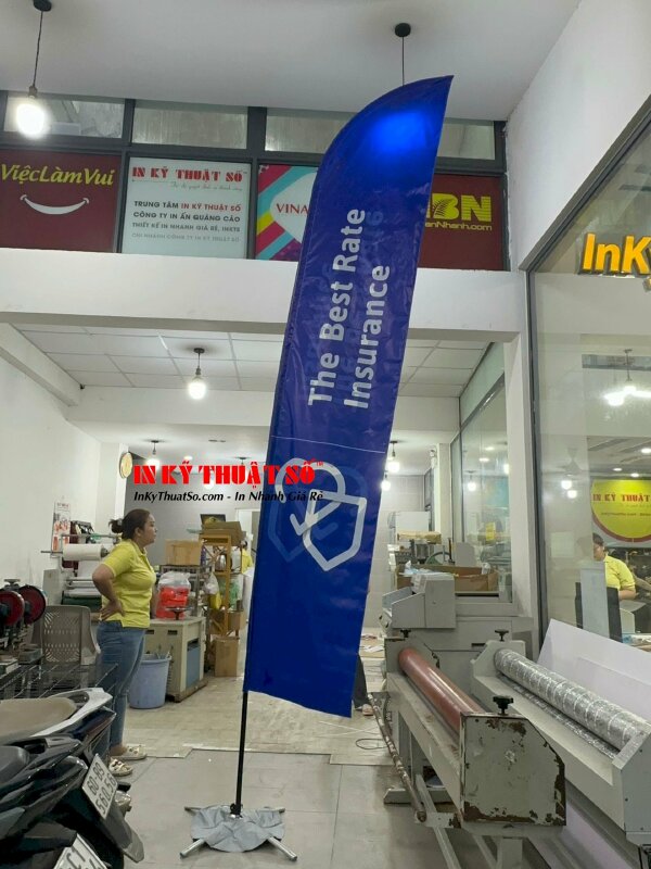 In cờ vải silk