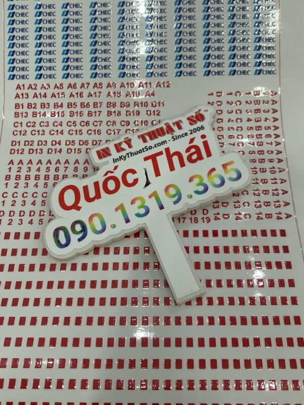 Tem nhãn in logo ra đời bằng công nghệ in UV DTF hiện đại tại IN Kỹ Thuật Số since 2006