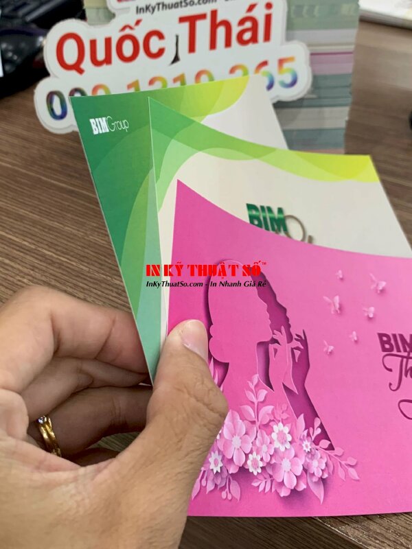 In thiệp chúc mừng ngày Phụ nự Việt Nam 20/10 - In ấn bởi In Kỹ Thuật Số since 2006