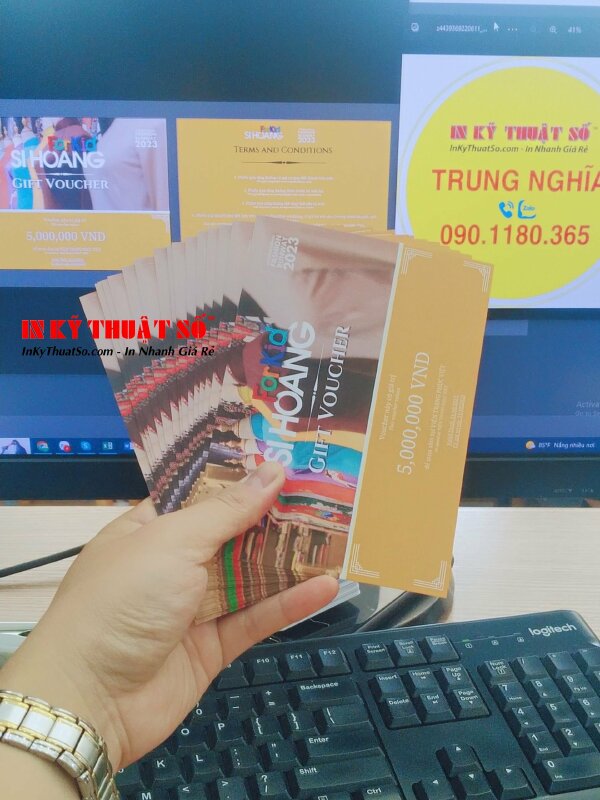 Thiết kế, in voucher, coupon, phiếu giảm giá, phiếu quà tặng