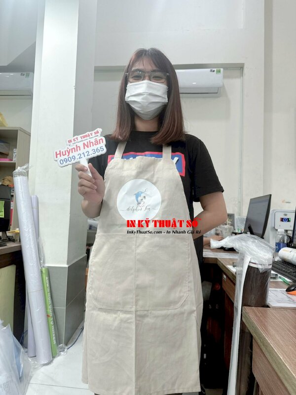 tạp dề tiệm trà sữa