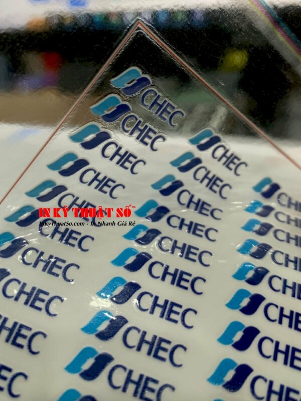 In nhãn UV DTF tem nhãn logo UV DTF dán mọi bề mặt, vật liệu 3D nổi, chống nước, kháng xước