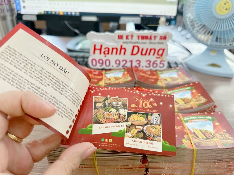 In cuốn voucher nhà hàng, in voucher giá rẻ - INKTS799