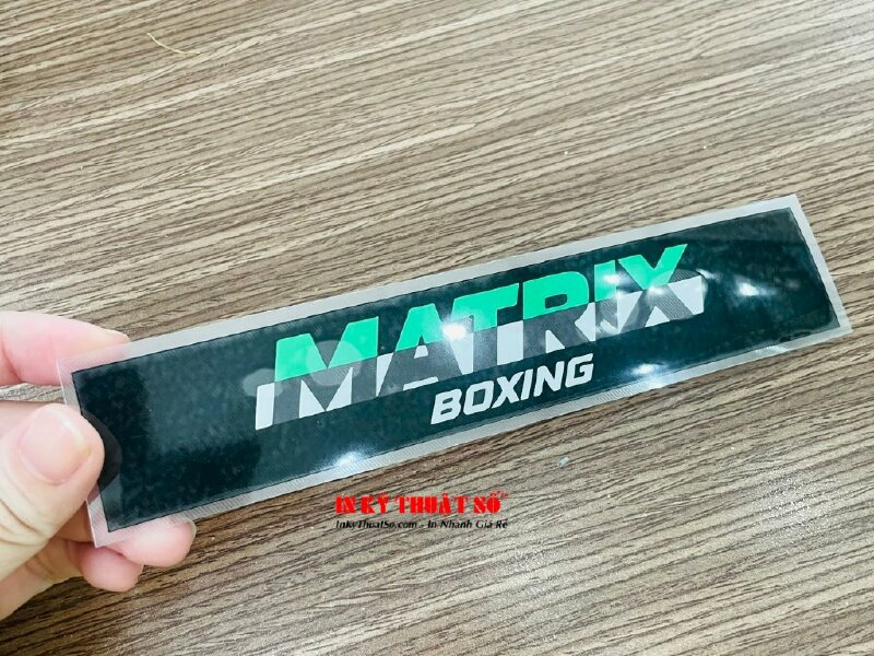 In decal ép nhiệt lên áo thun logo boxing - INKTS768