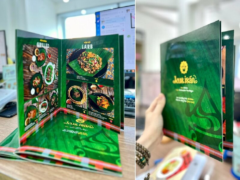 In menu quán ăn Thái Lan - INKTS245