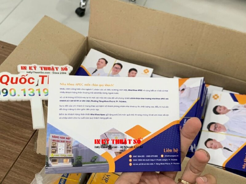 In túi giấy đựng thẻ VIP card cho nha khoa - INKTS767