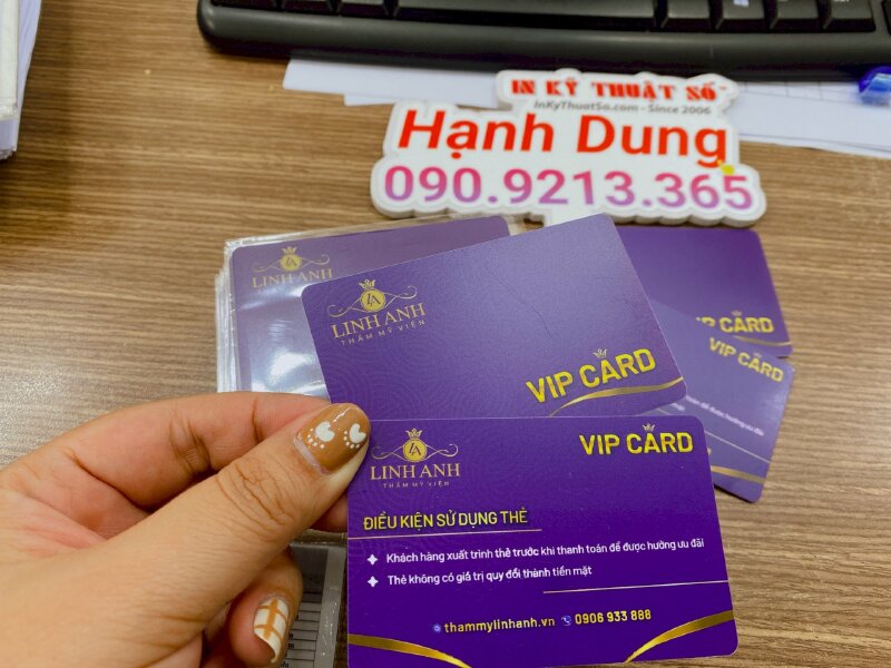 In VIP Card thẻ khách hàng VIP Member series cho thẩm mỹ viện - INKTS731