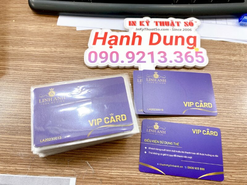 In VIP Card thẻ khách hàng VIP Member series cho thẩm mỹ viện - INKTS731