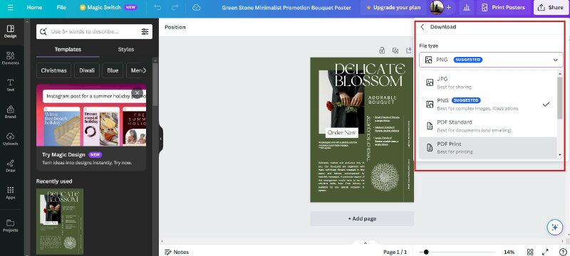 Chọn định dạng hình ảnh phù hợp