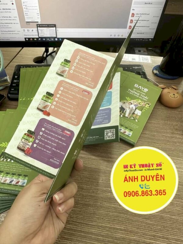 Thiết kế, in bìa sơ mi giới thiệu sản phẩm