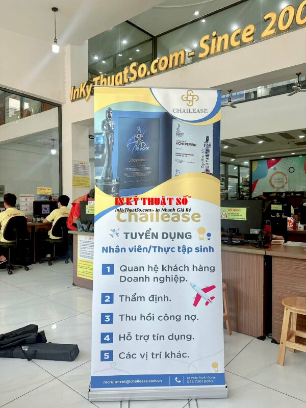 Mẫu poster tuyển dụng nhân sự các vị trí - In ấn bởi In Kỹ Thuật Số since 2006