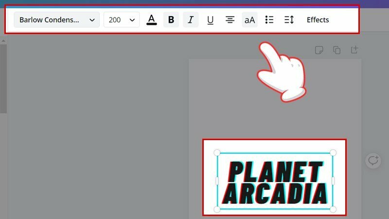 Sử dụng các chức năng trên thanh công cụ để tạo kiểu chữ riêng theo ý mình