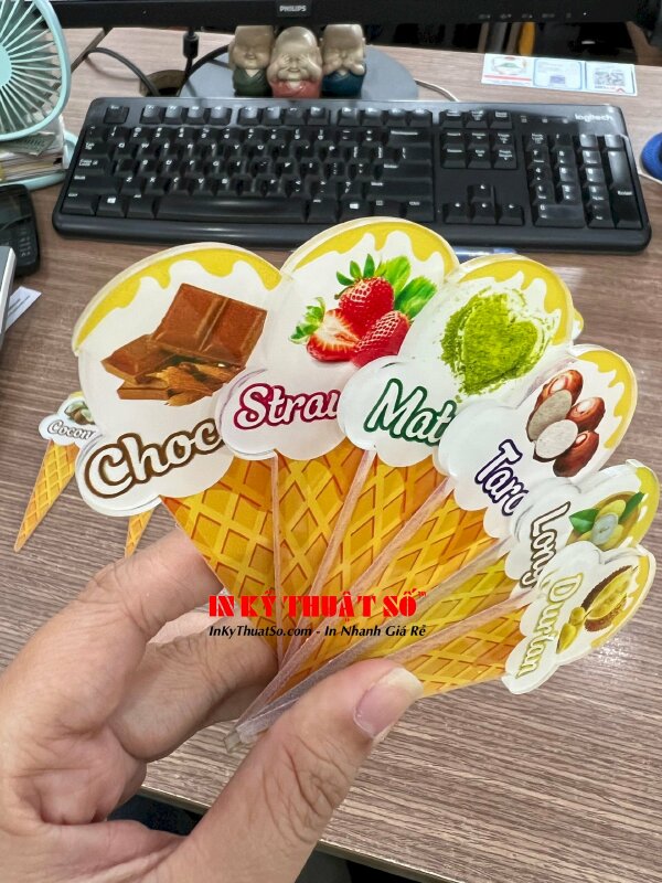 In mica cắt CNC hình que kem độc đáo