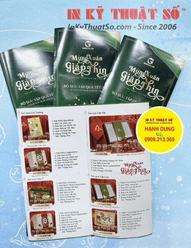 Brochure bộ sưu tập quà Tết mừng Xuân Giáp Thìn 2024 - In ấn bổi In Kỹ Thuật Số since 2006