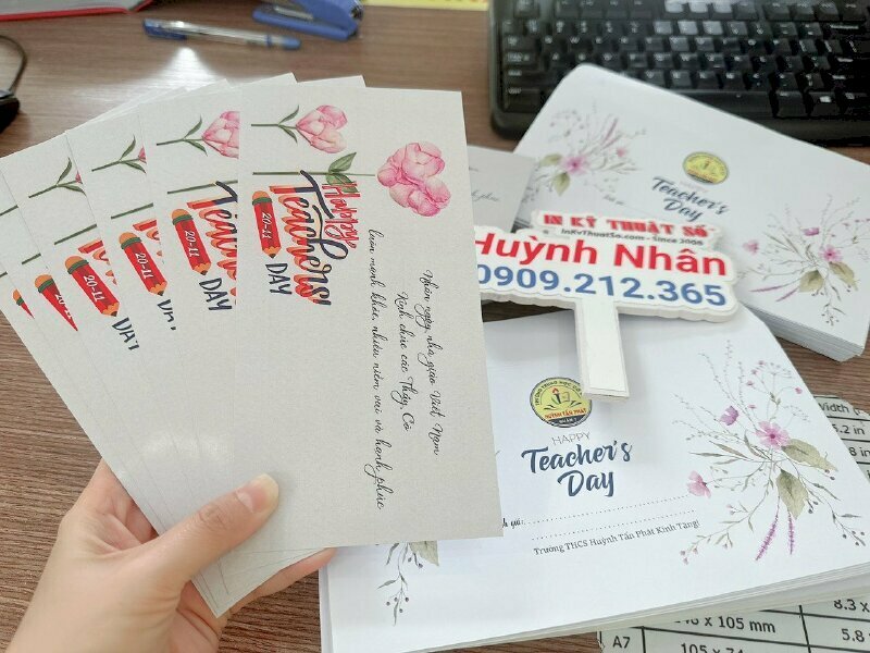 Thiết kế, in thiệp chúc mừng 20/11 tại In Kỹ Thuật Số 365 Lê Quang Định