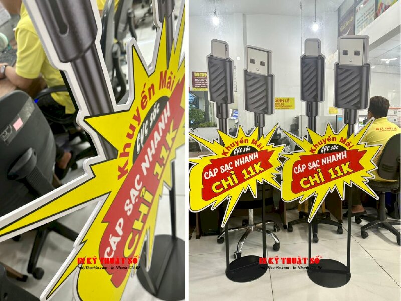 Chân standee ngoài trời mô hình sản phẩm quảng cáo khuyến mãi - INKTS892