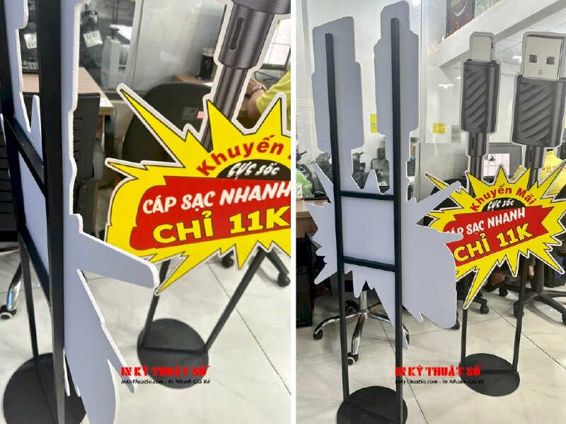 Chân standee ngoài trời mô hình sản phẩm quảng cáo khuyến mãi - INKTS892