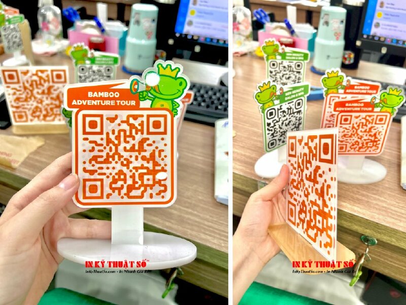 In bảng mica qr code quét mã thông tin doanh nghiệp - INKTS897