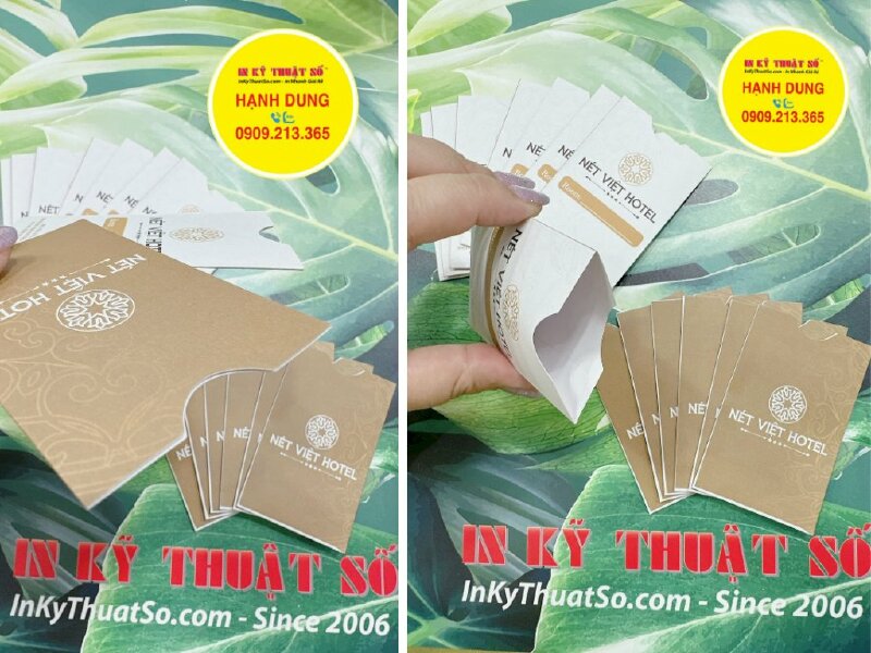 In bao giấy đựng thẻ nhựa khách sạn - INKTS866