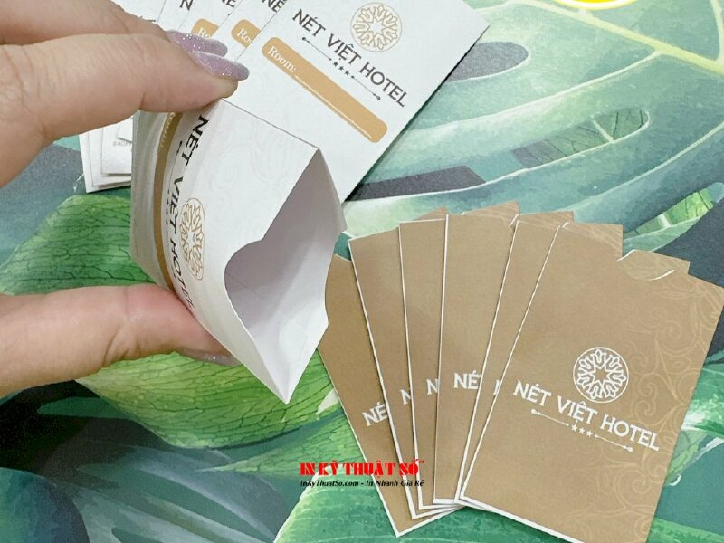 In bao giấy đựng thẻ nhựa khách sạn - INKTS866