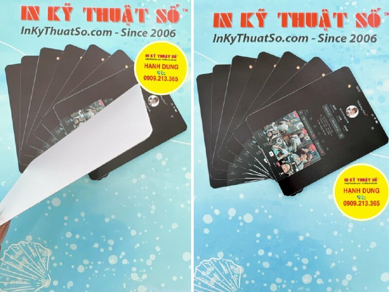 In card Tiktok, in card nhựa TikToker chuyên cắt tóc cho nghệ sĩ - INKTS936