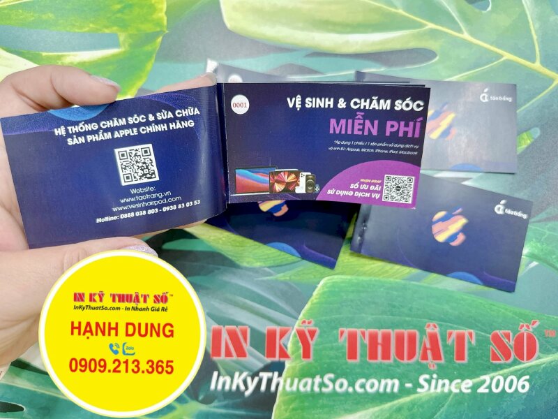 In cuốn voucher cửa hàng điện thoại di động, sữa chửa smartphone - INKTS832