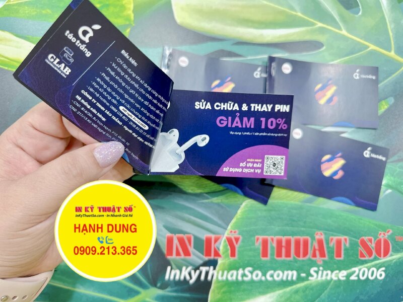 In cuốn voucher cửa hàng điện thoại di động, sữa chửa smartphone - INKTS832