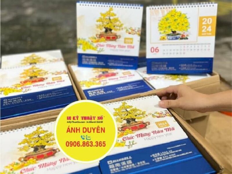 In lịch chữ A để bàn công ty chế tạo máy chính xác - INKTS929