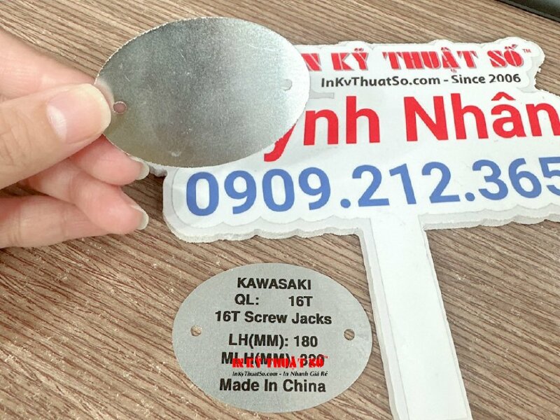 In mác nhôm kim loại gắn Kích ren cơ khí, Con đội ren cơ khí, Kích thủy lực - INKTS882