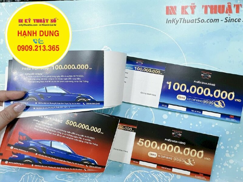 In phiếu mua hàng đóng cuốn, in cuốn voucher cho đại lý phân phối - INKTS867