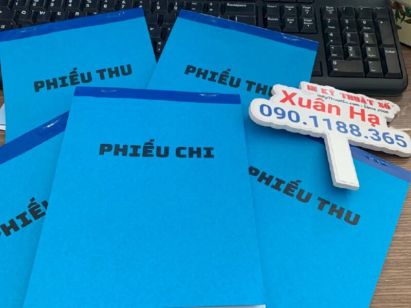 In phiếu thu phiếu chi cho tổ chức tôn giáo, in hóa đơn 2 liên A5 - INKTS828