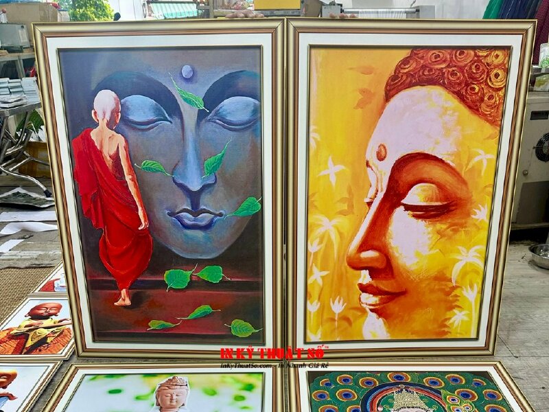 In tranh Formex hình Phật, in khung tranh Phật treo tường - INKTS831