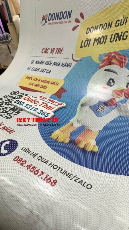 In decal lưới số lượng theo yêu cầu, mẫu chất liệu decal lưới độc đáo bám mực tốt và bền theo thời gian