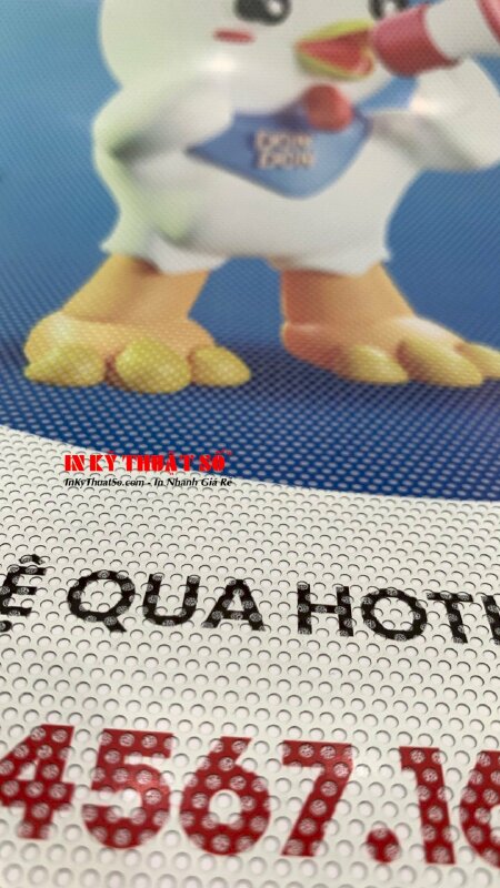 In decal lưới số lượng theo yêu cầu, mẫu chất liệu decal lưới độc đáo bám mực tốt và bền theo thời gian