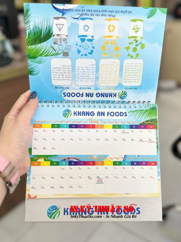 Mẫu lịch bàn in cho doanh nghiệp làm quà tặng đối tác, khách hàng