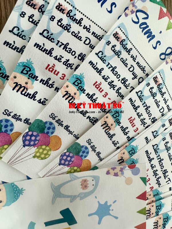 Mẫu thiệp sinh nhật bé trai từ chất liệu giấy mỹ thuật Koehler K04