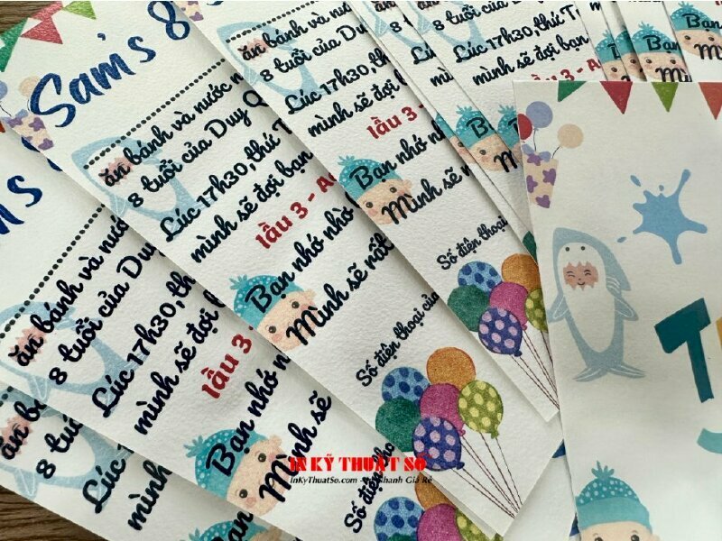 In thiệp sinh nhật theo yêu cầu, in mọi số lượng giá rẻ TPHCM