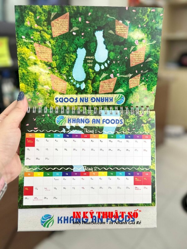 Lịch bàn chữ A tại In Kỹ Thuật Số since 2006 với nhiều mẫu thiết kế đẹp, hình ảnh sắc nét