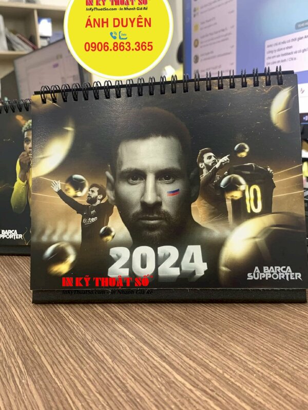 In lịch Messi, in lịch Tết cầu thủ bóng đá - In ấn bởi In Kỹ Thuật Số since 2006