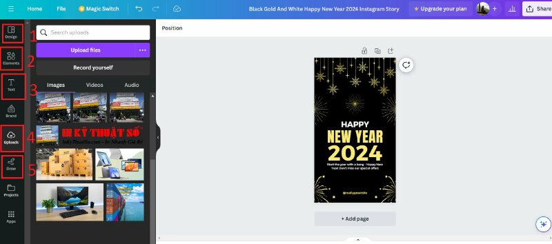 Thiết kế băng rôn bằng Canva