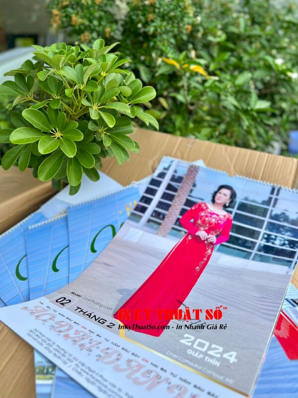 In lịch lò xo 13 tờ, lịch Tết treo tường làm quà tặng