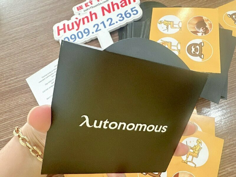 In thiệp & bao đựng thiệp khổ 10cm x 9cm