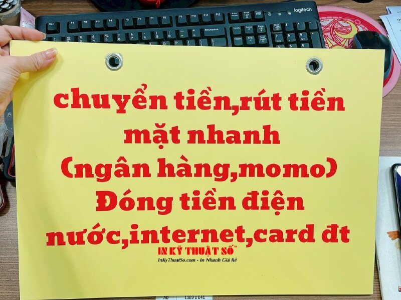 In bảng hiệu treo tường, biển quảng cáo formex - INKTS1028