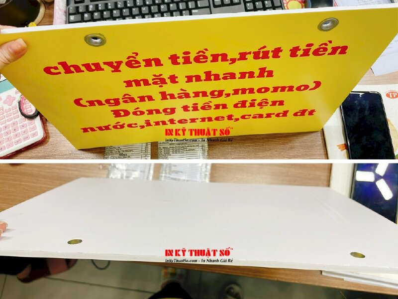 In bảng hiệu treo tường, biển quảng cáo formex - INKTS1028