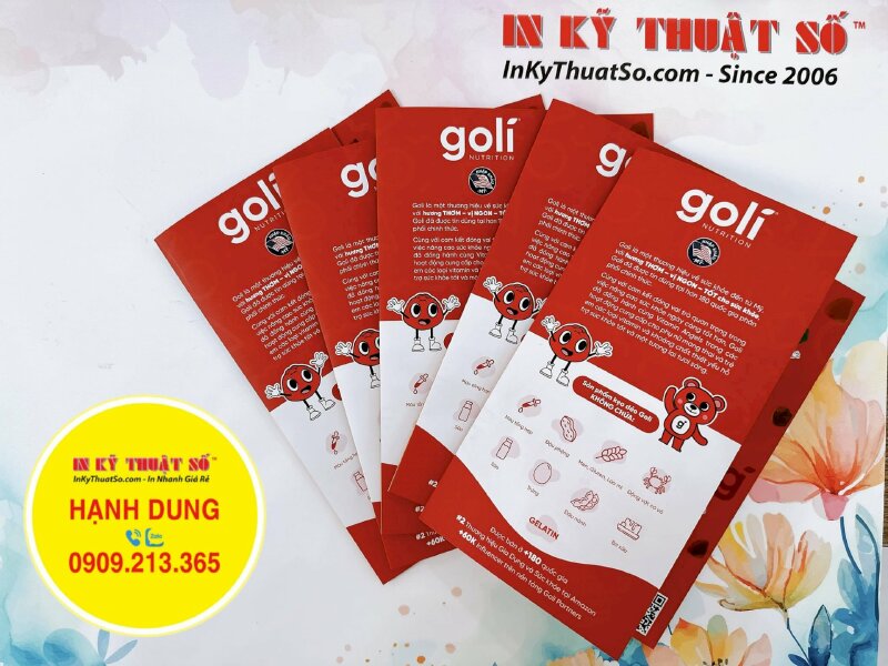 In brochure giới thiệu sản phẩm kẹo dinh dưỡng nhập khẩu Mỹ - INKTS987