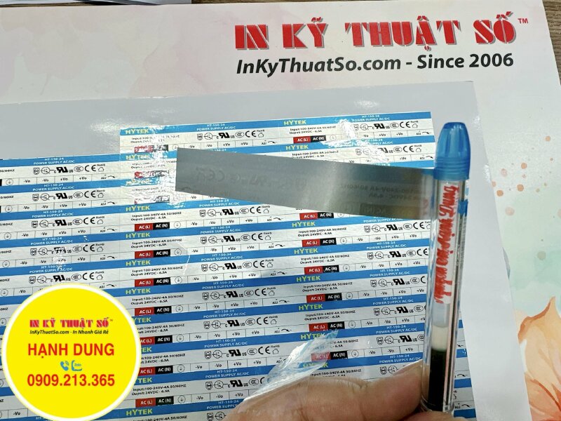 In tem bạc thiết bị điện, mô tơ, máy phát, biến thế điện - INKTS1020