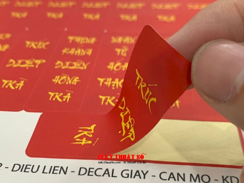 In tem Decal giấy dán hộp trà - INKTS965